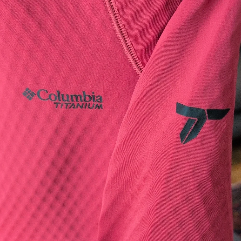 Columbia Crystal Leaf Omni-Heat Helix full-zip jacket, Red/Salmon, Ladies Medium - Picture 6 of 9